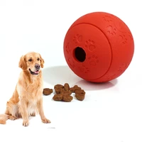 pet dog snack feeding toy food soft food leaking ball food leakage food control interactive dispensing rubber ball chew toys