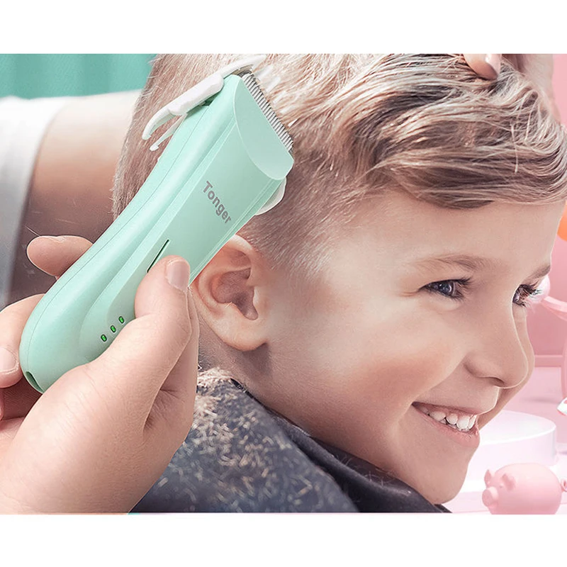 

Shriymariy Baby Electric Hair Clipper Mute IPX7 Waterproof R-angle Baby Hair Trimmer Children Electric Cutter Clipper Grooming