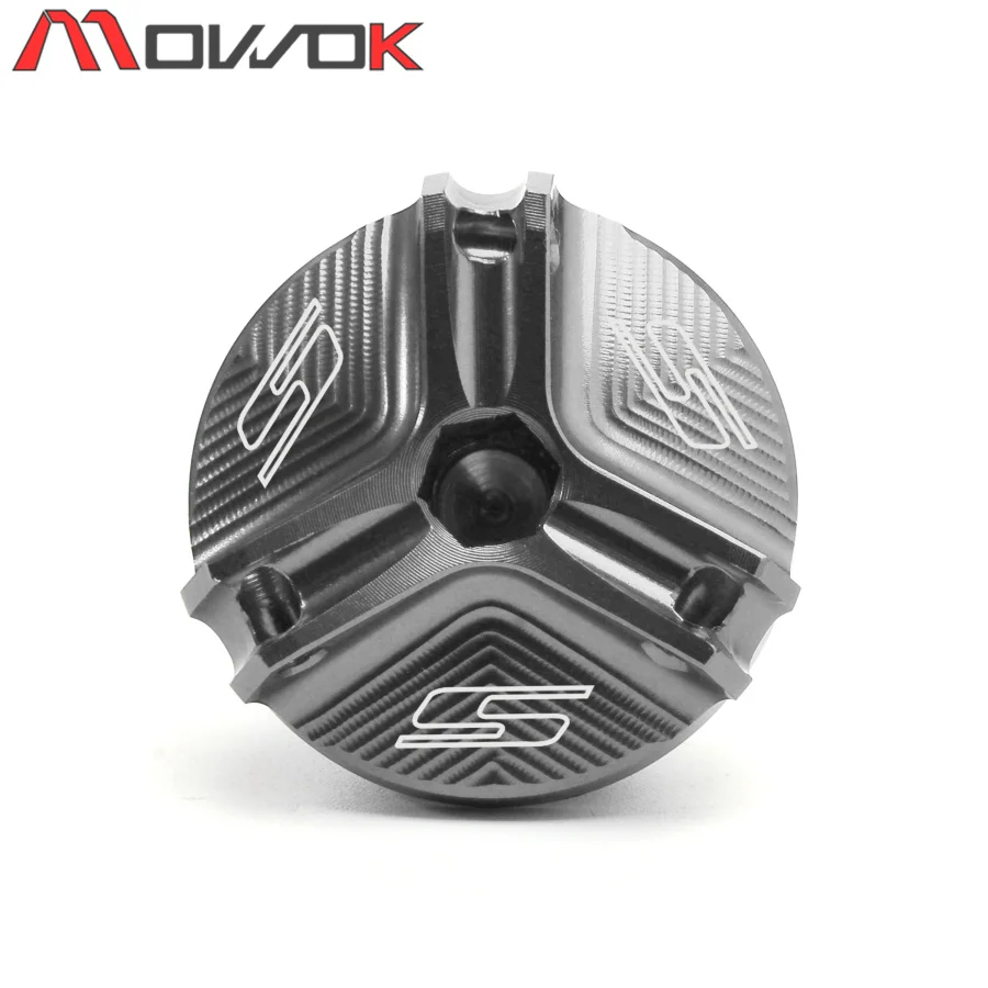 titanium M20* 1,5 для SUZUKI GSX-S125 GSX-S150 GSX-S750 GSX-S1000 GSX-S1000F Мотоцикл частей CNC машинное масло наполнитель Кепки штепсельной вилки - Цвет: titanium