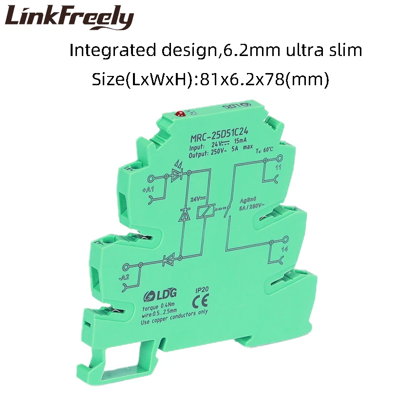 Миниатюрное светодиодное реле ПЛК для управления умным домом 10 шт. 24 В