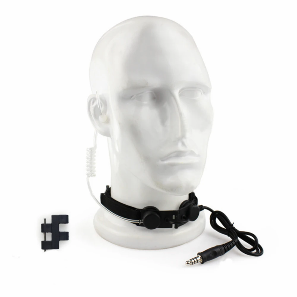 1 headset Z Тактический Горло микрофон воздушный трубчатый наушник матч U94 PTT для CS игровое оборудование тактика радио BaoFeng UV-5R рация - Цвет: 1 headset
