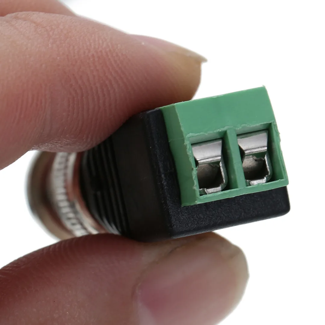 Mayitr 10 шт. BNC кабель зеленый мужской Коаксиальный CAT5 коаксиальный BNC камера с коннектором CCTV видео балун 4x1,2 см