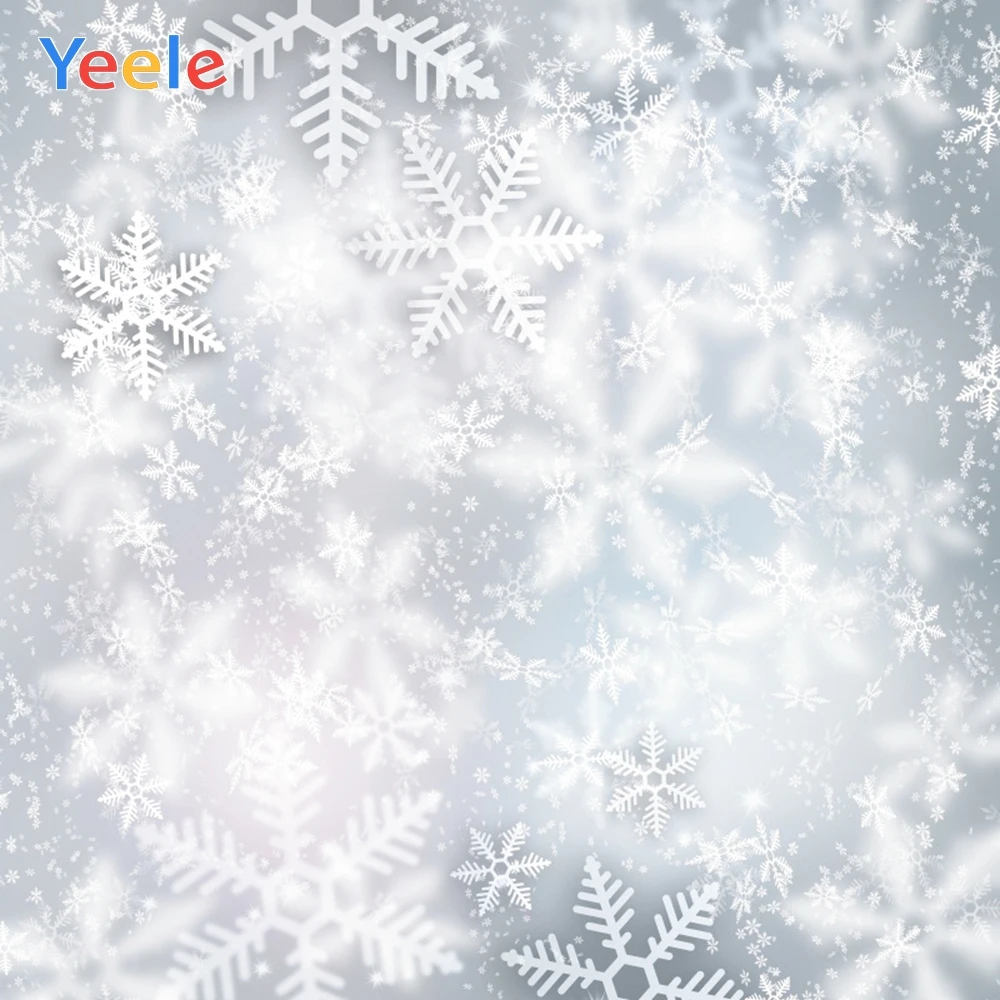 Yeele зимние фотофоны Bokeh огни Снежинка декорация фоны для фотосъемки