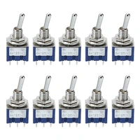 5pcs10pcs mts 202 dpdt switch 6a 125v ac 6 pin on on mini toggle switches 311312mm for switching lights motors mayitr