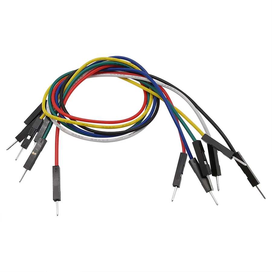 20 шт. 2 54 мм мужской женский гибкий макетная перемычка без пайки кабели 1 P разъем DIY