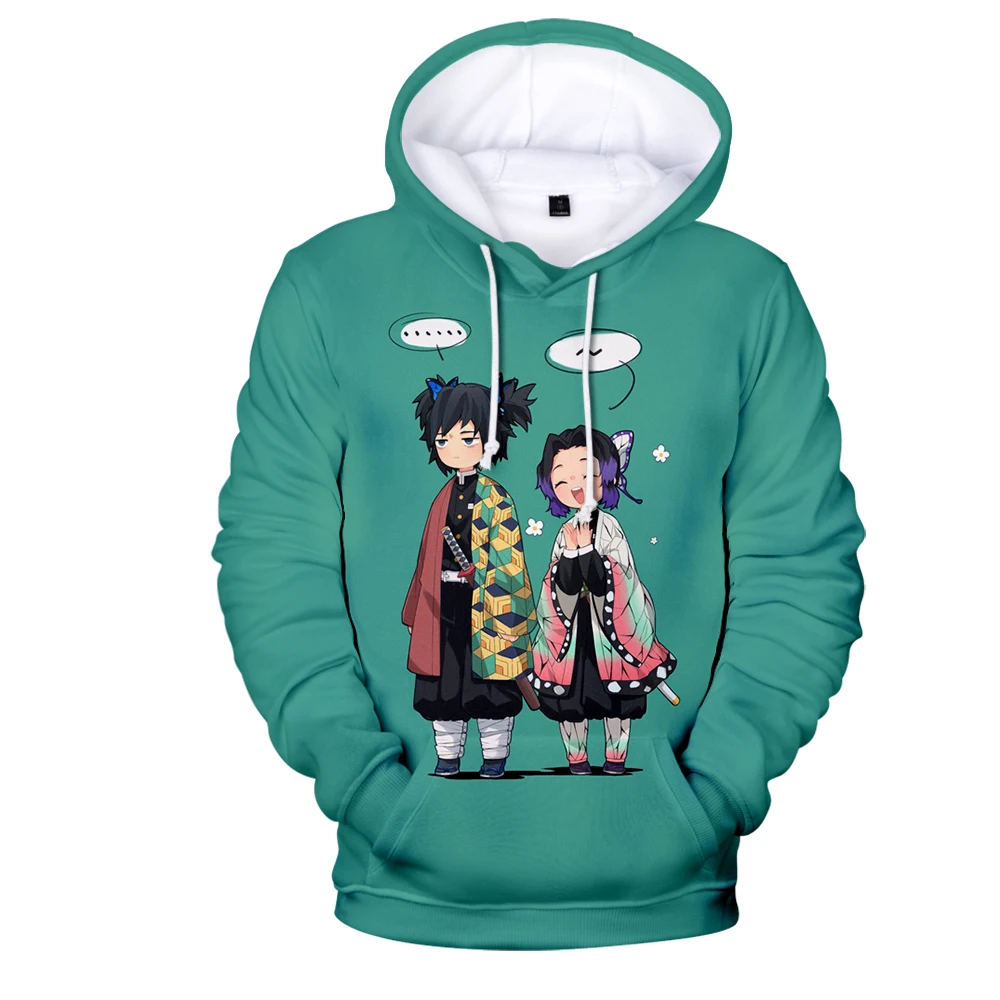 

Hooded 3D Comic Kimetsu No Yaiba Hoodies Sweatshirts Men Women Hoodie Tomioka Giyuu Pullovers Demon Slayer Boys Girls Casual