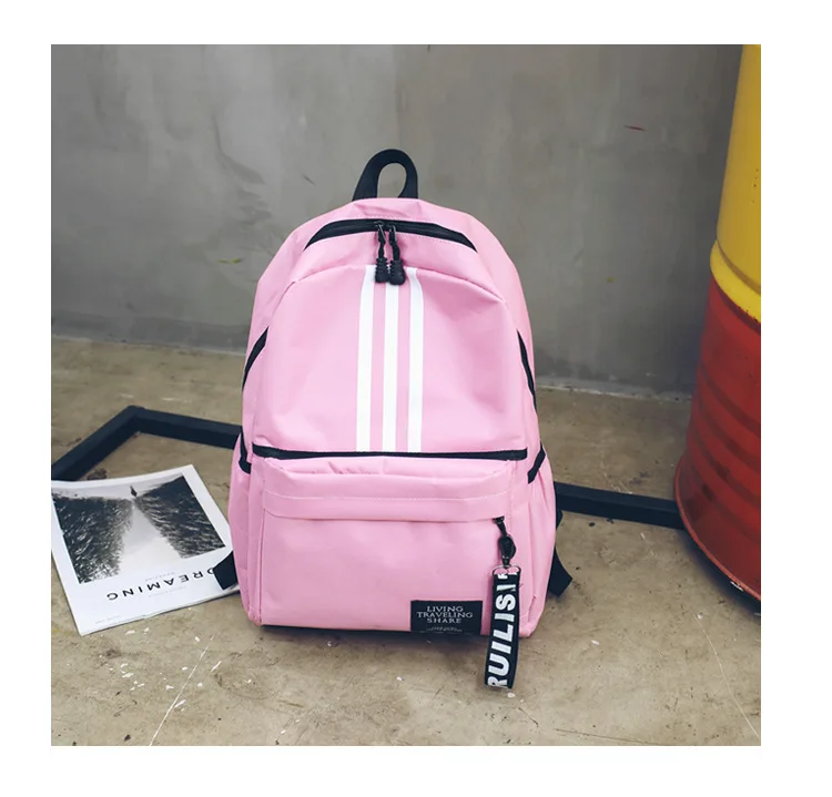 Pink Мужской рюкзак большой вместимости, рюкзак для пары, Студенческая сумка для колледжа, старшеклассника, рюкзак для путешествий, брендовый рюкзак для женщин - Цвет: Pink