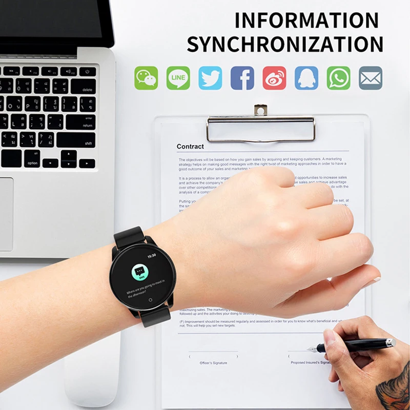 Новые смарт-часы для мужчин и женщин Watch4 монитор сердечного ритма артериального