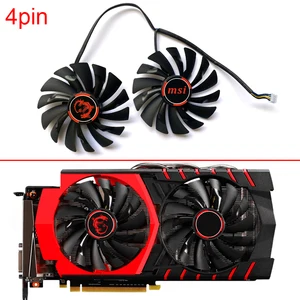 original 2pcs 95mm pld10010s12hh cooler fan for msi radeon gtx 1060 1070 1080 ti rx 470 570 rx580 gaming gpu video card fans free global shipping