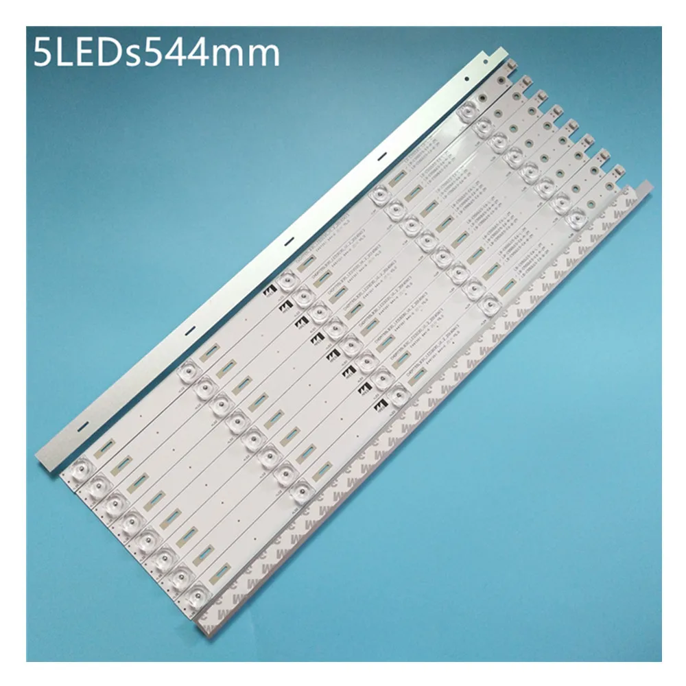 100% New 10pcs/Kit LED strips for CHANG HONG 55 TV 55G6 55Q5N 55E9600 CH50L55A V02 RF AC550E30 0501S 08 A7 LB C550U15 E6 B ZM