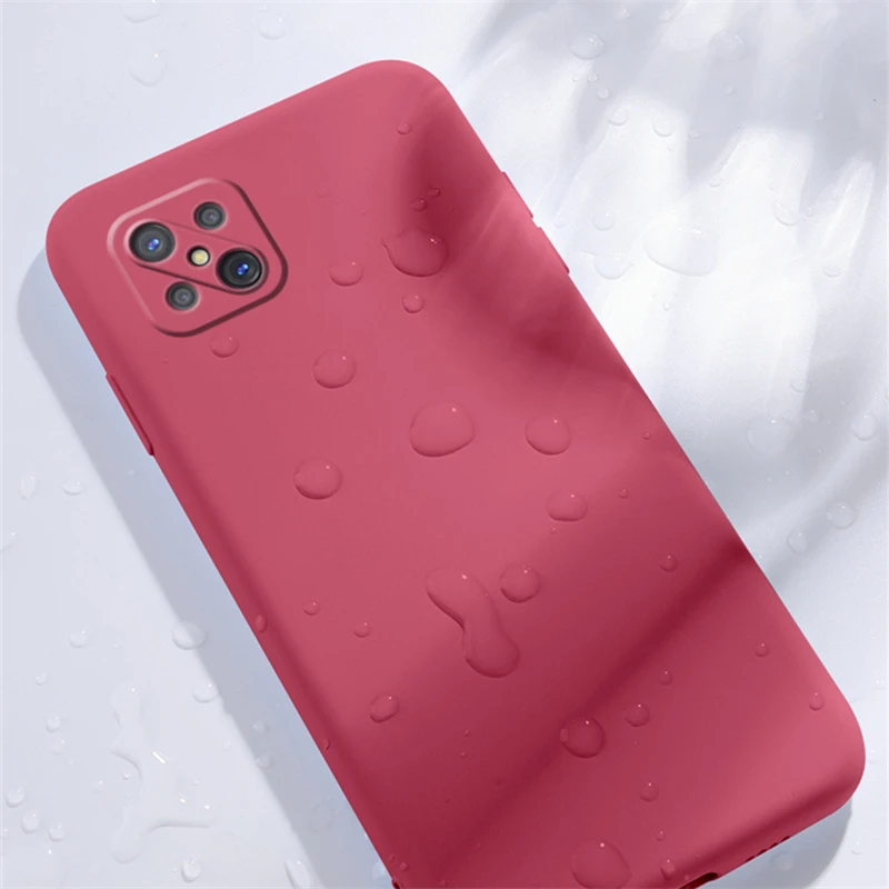

For OPPO A92S Case Liquid Silicone Soft Rubber Back Protector Coque Funda For OPPO A92S Cover Case For OPPO A92S