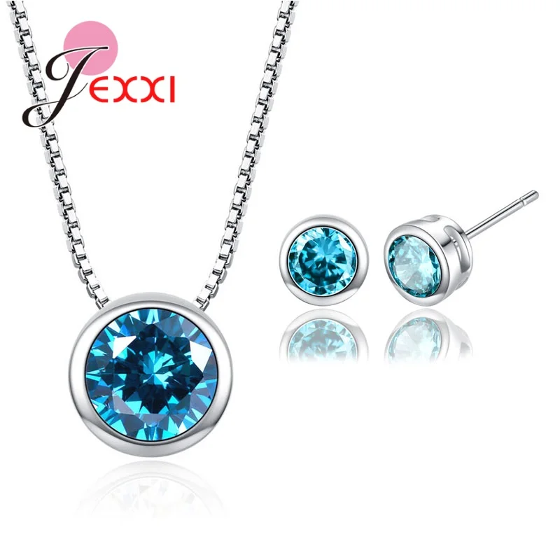 Комплект из колье серёг и кольца с фианитом | Украшения аксессуары