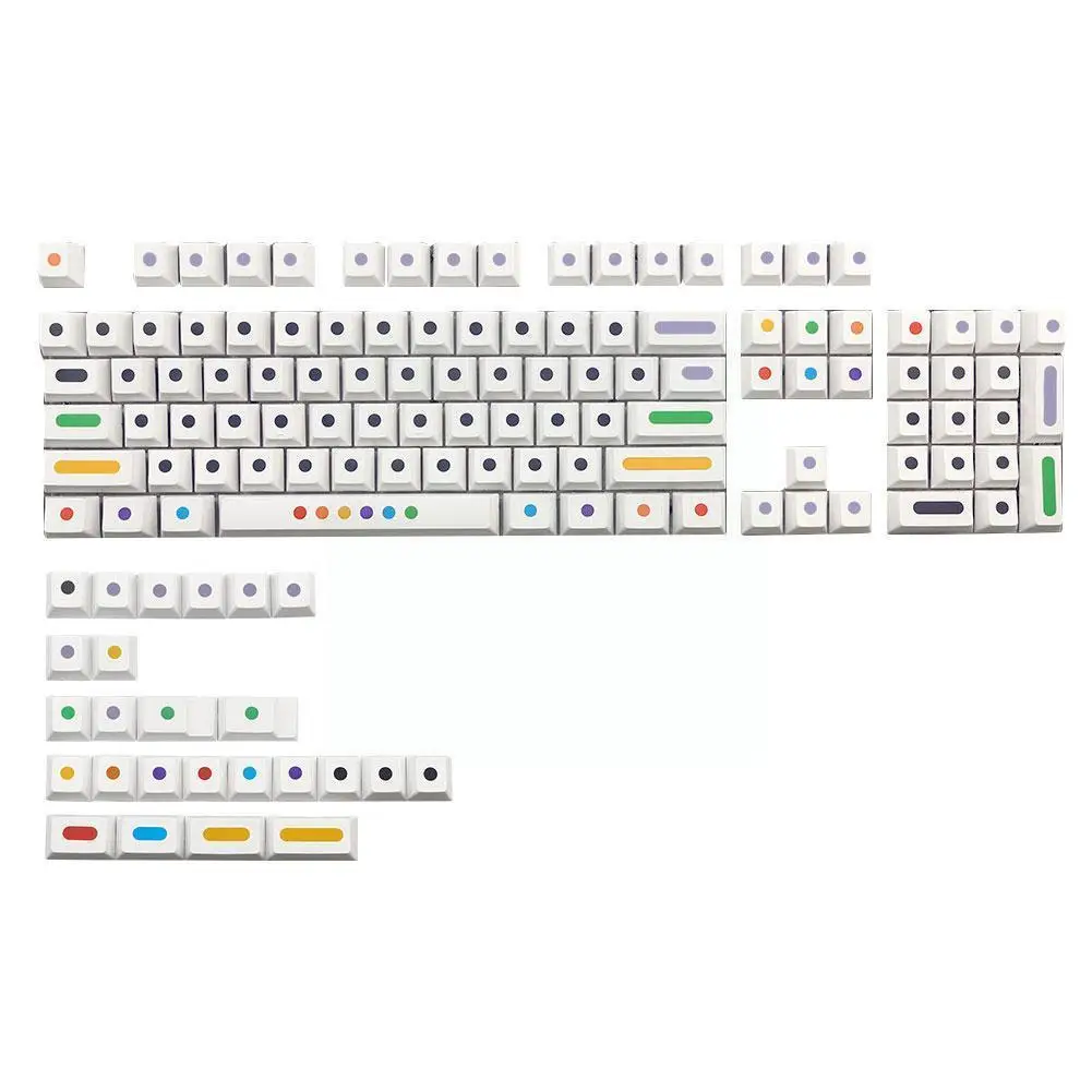 

Механическая клавиатура Dot Sublimation, колпачок для клавиатуры подходит для Mx Switch 61/64/68/87/96/980/104/108 механическая клавиатура U8z6 A8d2