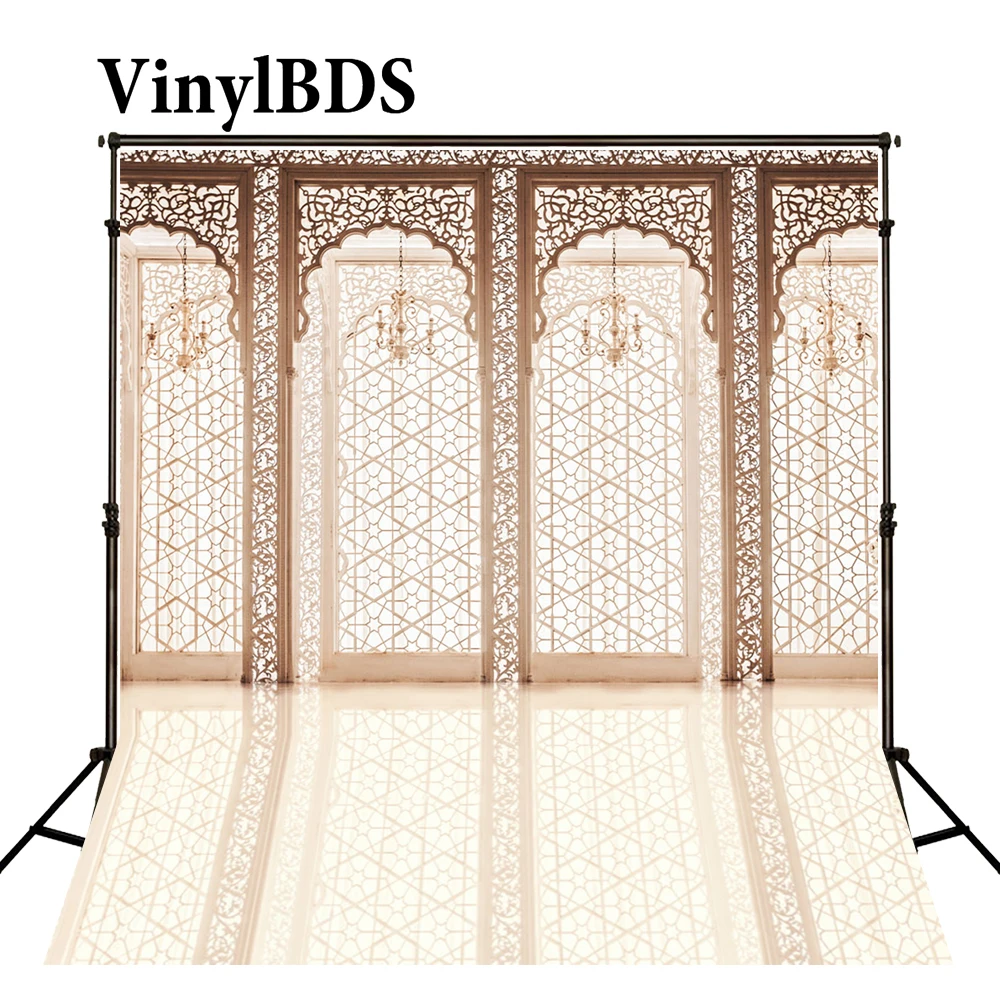 VinylBDS свадебный фон для помещений роскошные деревянные двери люстры