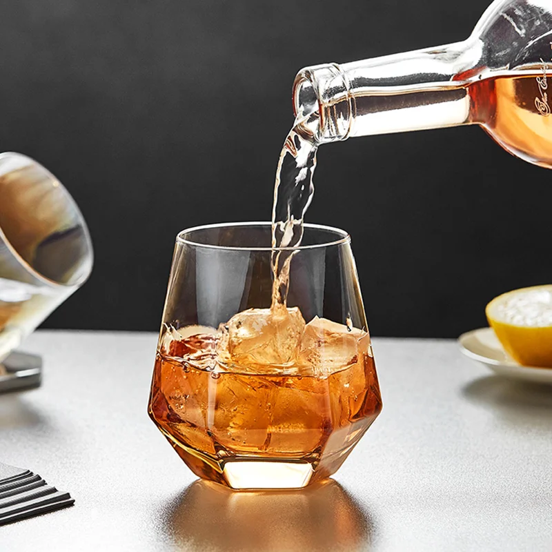 

Crystal Handmade Wine Glass Transparent European-style Irregular Whisky Wine Glass Creative Liquor Copas De Vino Drinkware DE50J