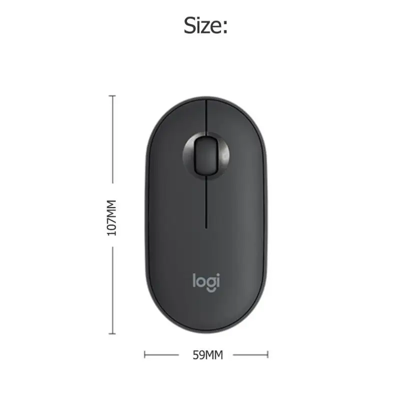 

Logitech Pebble Wireless Mouse M350 1000DPI 100g High Precision Optical Blue Green Pink Silent Bluetooth Mouse for Laptop Tablet