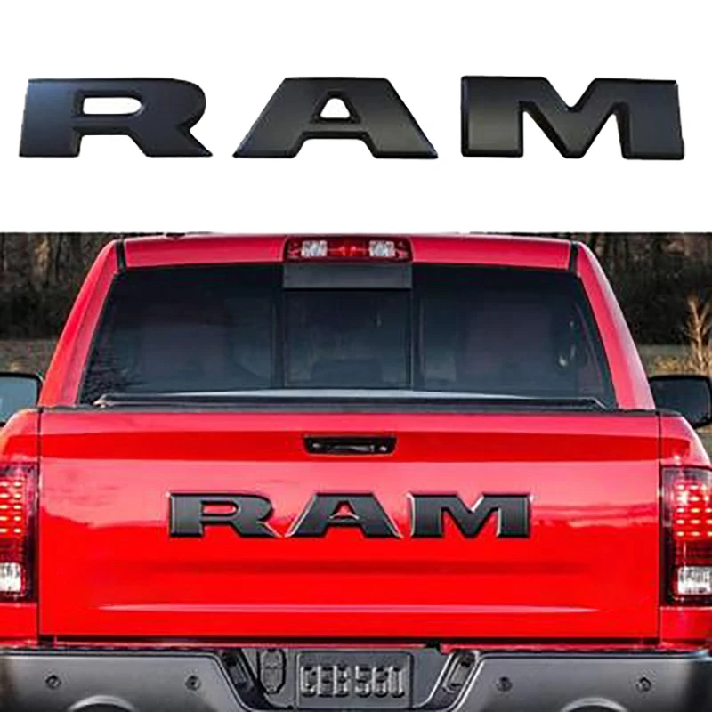 Один комплект Автомобильный задний ворот 3D RAM с буквенным логотипом эмблема