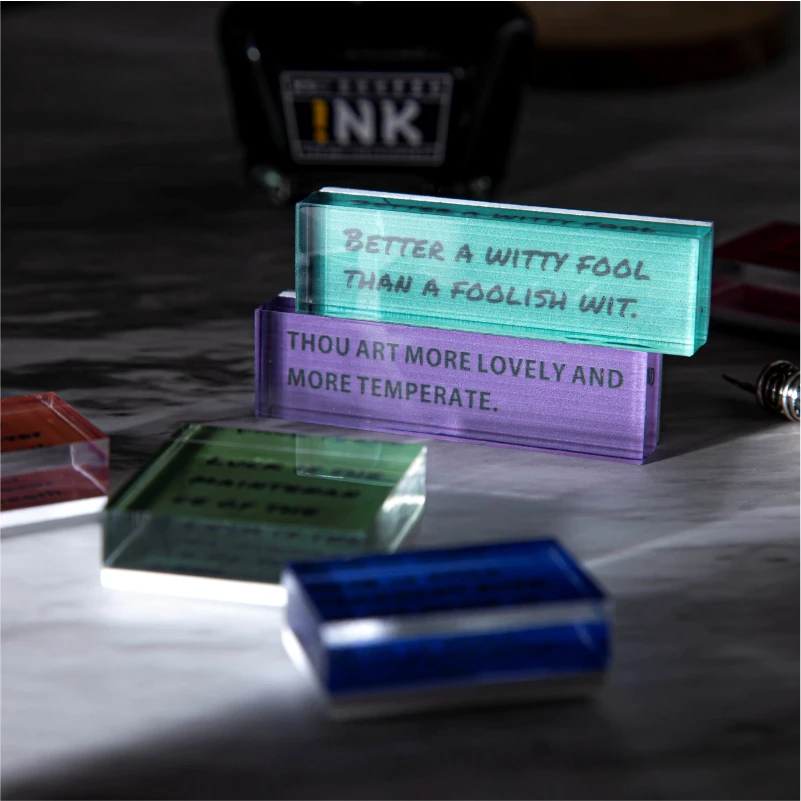 

Vintage Clear Acrylic ink padsstandard stampsHandmade DIY Stamp Craftsideal for scrapbooking and decorating photo albums