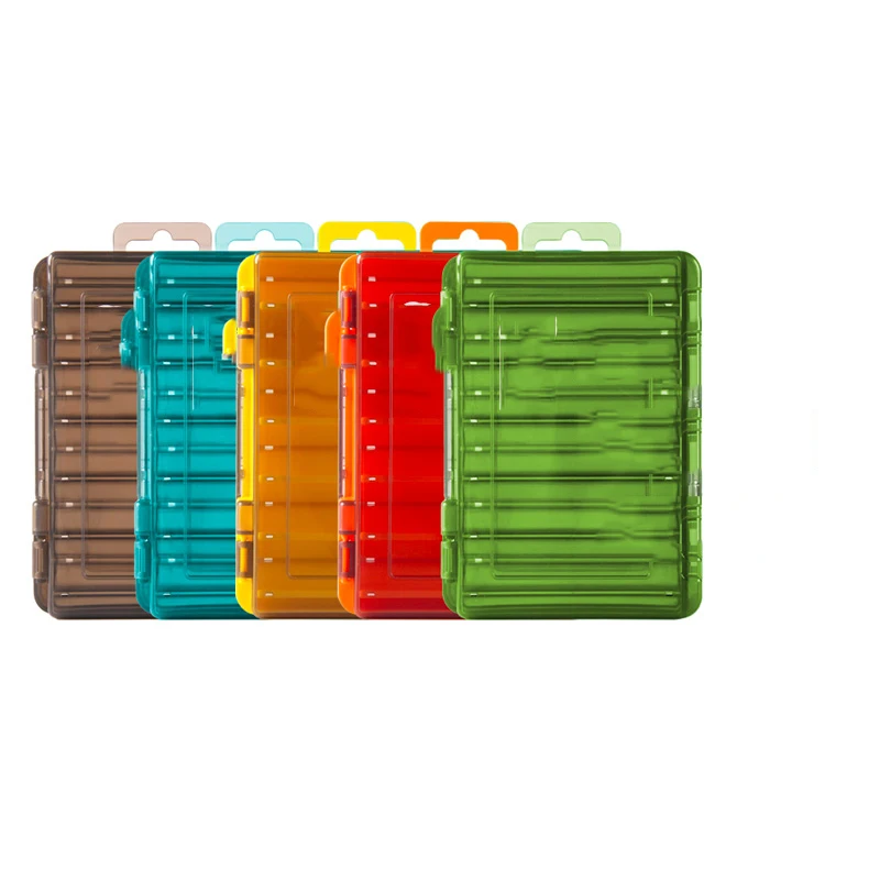 

Doublex Sided Fishing Tackle Box 12 Compartments Bait Lure Hook Storage Box Fishing Accessories Plastic Storage Case