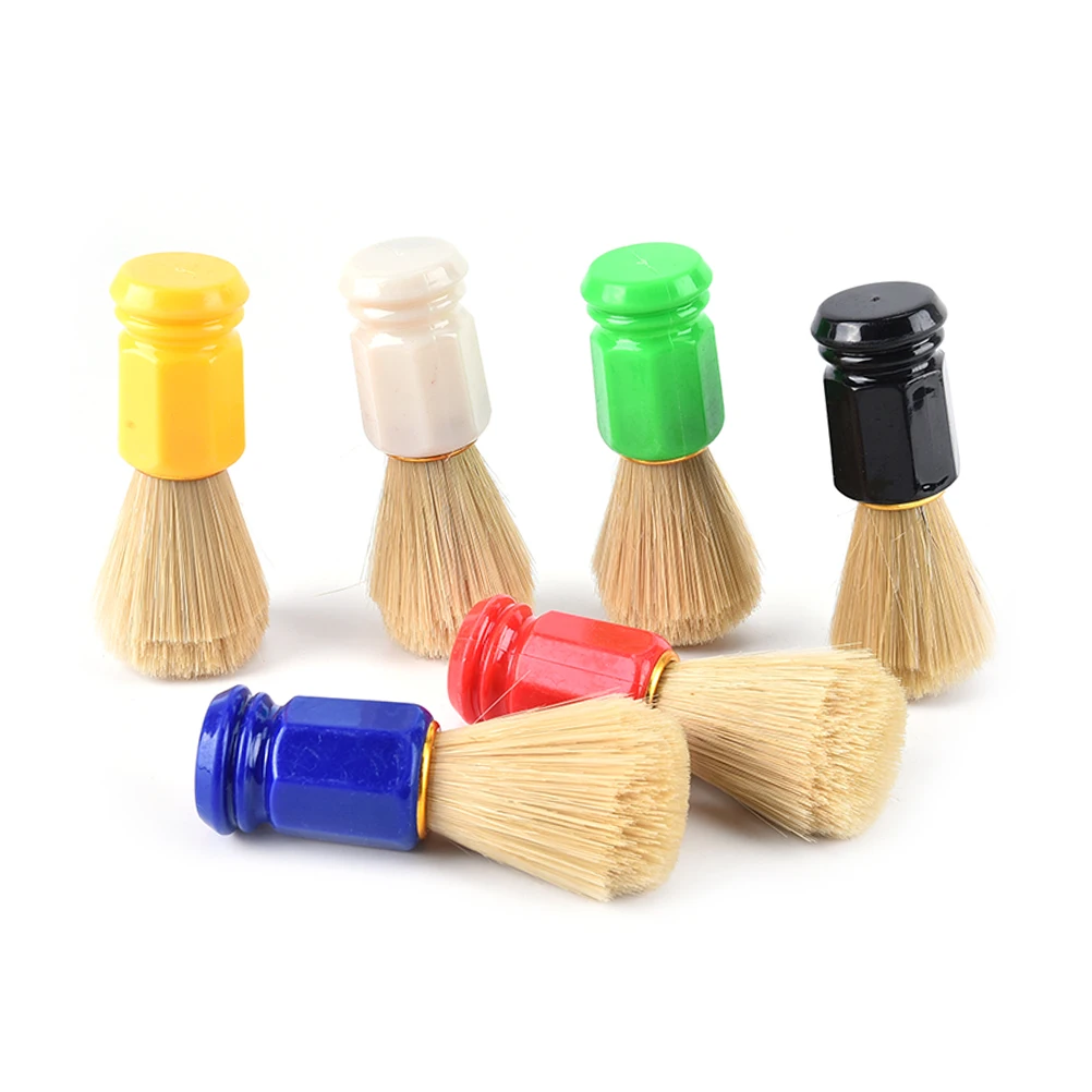 

One Piece Hair Men Shaving Brush Shave Beard Shaving Soap Brushes Barber Facial Cleaning Appliance Tool 6 Colors