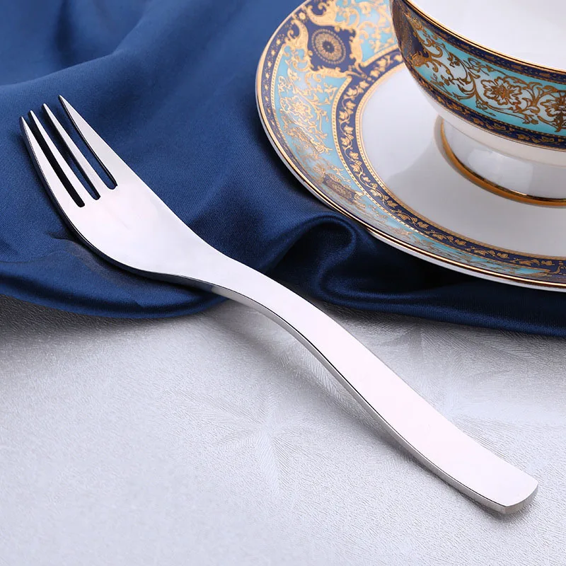 

1pcs Increase Thicker Western Tableware Steak Dessert Fork Thicken Tableware Fork Factory Tableware 304 Stainless Steel Fork