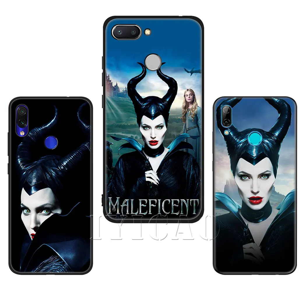 Мягкий силиконовый чехол Maleficent Angelina для Xiaomi Redmi Note 5 6 7 8 Pro 8T 4X 5A Prime TPU |
