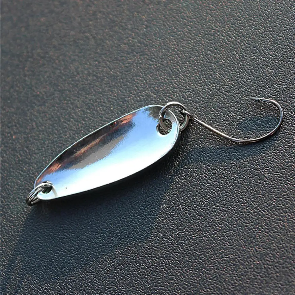

6pcs/lot 3g Iron Hard Spoon Sequins Fishing Lures Artificial Metal Fishing Baits with Single Hook