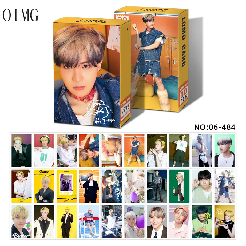 30 шт./коркор. Kpop Набор открыток новый альбом Bangtan Boys Lomo Cards V JK RM фотографические