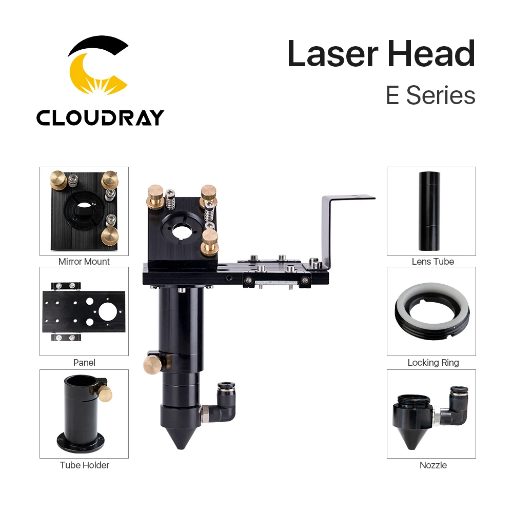 Cloudray E Series: CO2 лазерная головка для объектива D18mm fl38 1 D20mm FL50.8 & 63 5 101 6mm ЗЕРКАЛО 25mm