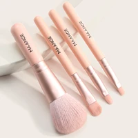 4 mini makeup brushes set microcrystal hair foundation loose powder brush blush lip brush cosmetic brush kit makeup tools