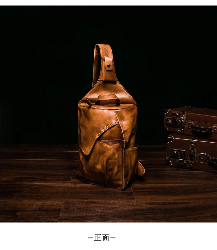 Винтажная сумка из натуральной кожи мужская сумка bolsas слинг нагрудная сумка для мужчин сумка через плечо мессенге сумка на плечо слинг груди пакет сумка