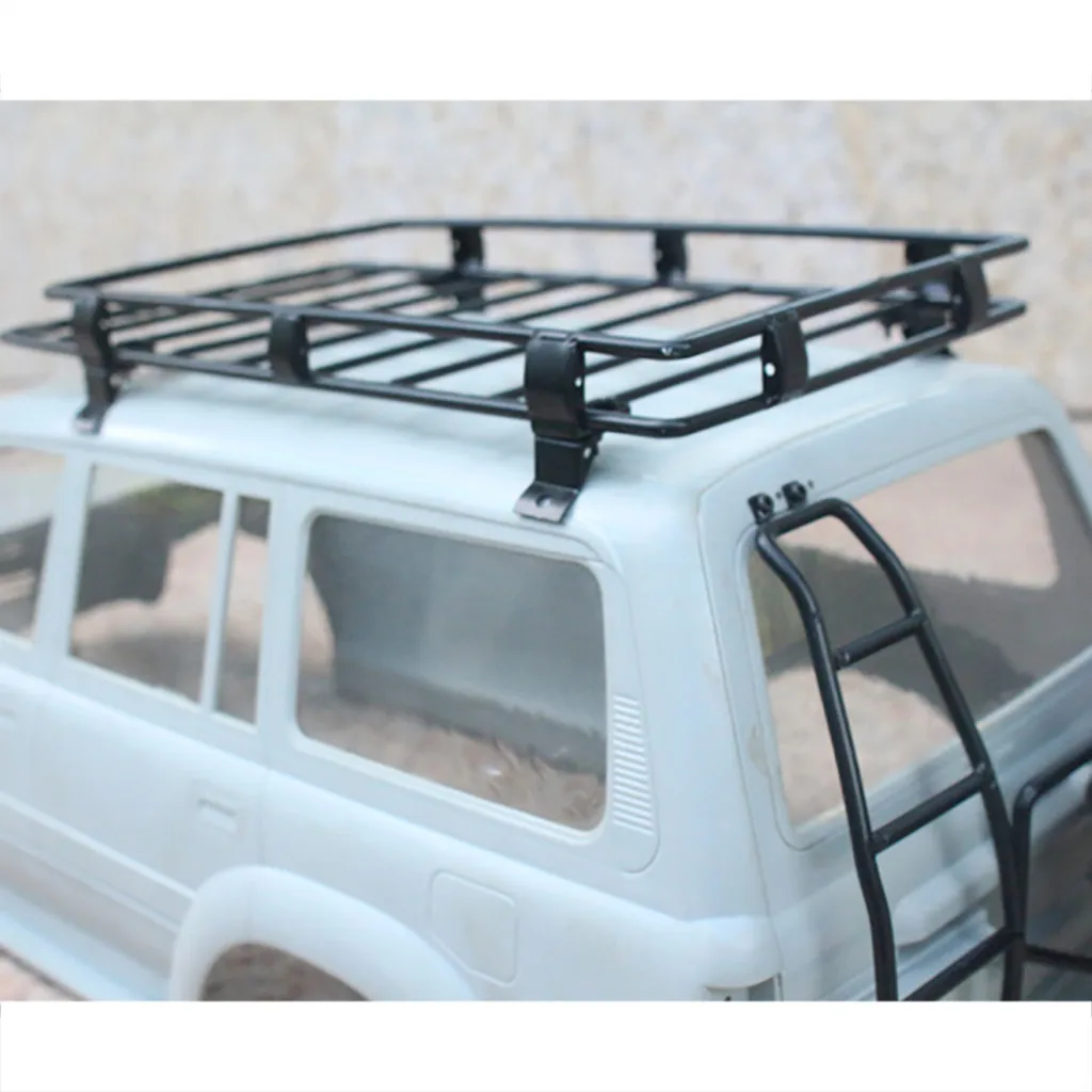 Remote control car accessories Metal Roof Luggage Rack Carrier Part For 1/10 LC80 CRUISER RC Crawler Car Body Z | Игрушки и хобби