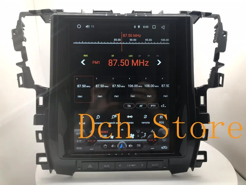 Автомобильный DVD плеер с GPS навигацией 12 1 ''вертикальный Тесла стиль Android 9 0 для