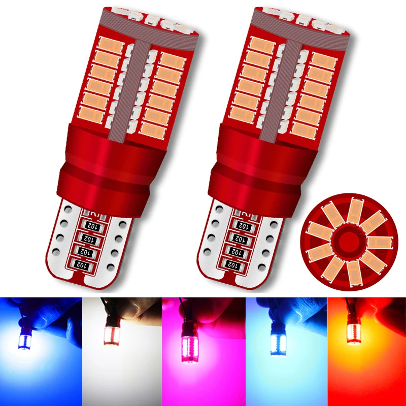 2 шт. T10 T15 168 192 4014 W5W 57smd светодиодная CAN шина без ошибок парковочный городской