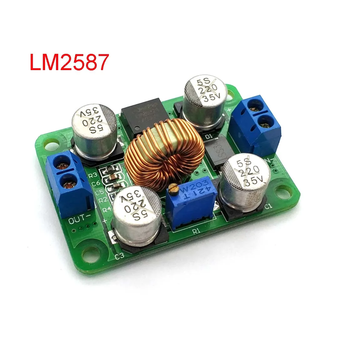 

LM2587 DC-DC модуль питания Повышающий Модуль над Lm2577 (Пиковый 5A) модуль преобразователя постоянного тока