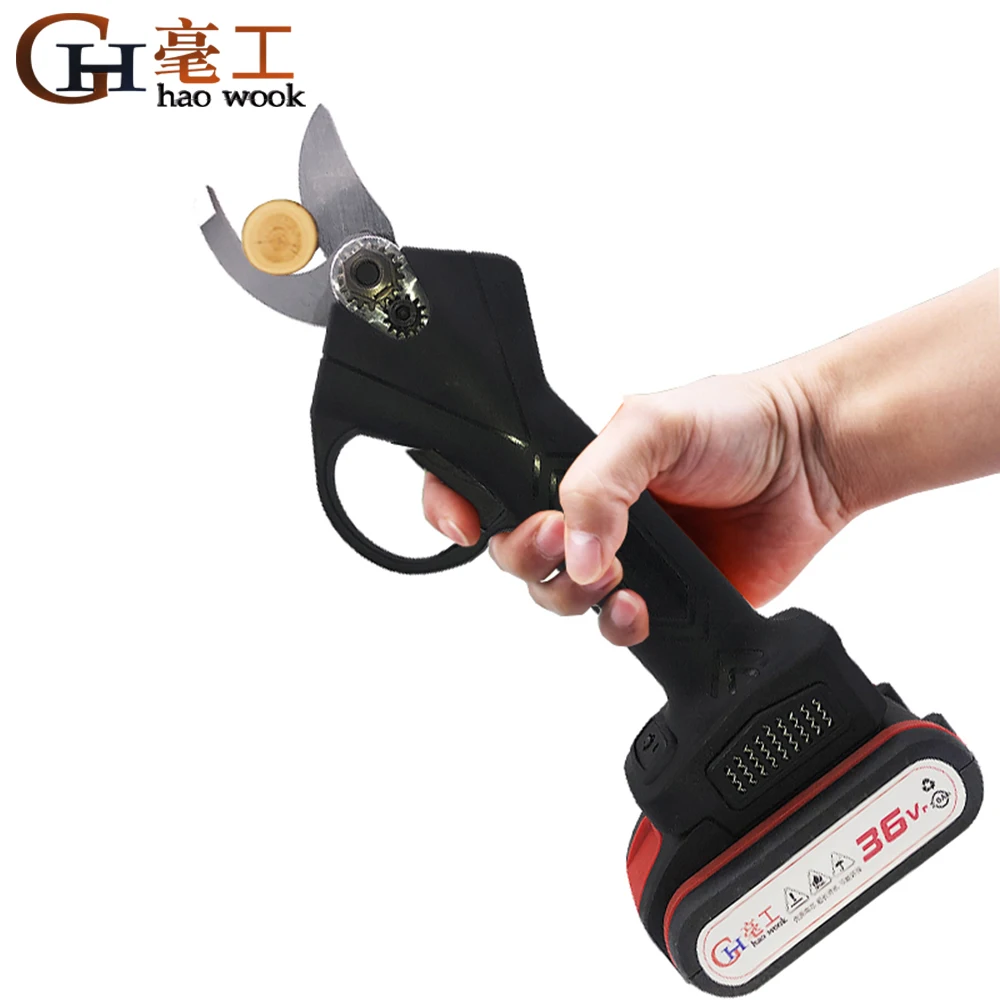 Haowook 36VF 2000 мАч беспроводные Электрические перезаряжаемые ножницы для обрезки
