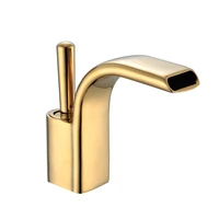 basin faucet new style bathroom waterfall faucet golden taps washbasin water tap sink mixer tap multiple colors lavatory faucets