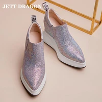 jett dragon 2021 womens wedges sneakers vulcanize shoes sequins shake shoes fashion girls sport shoes woman sneakers shoes 39