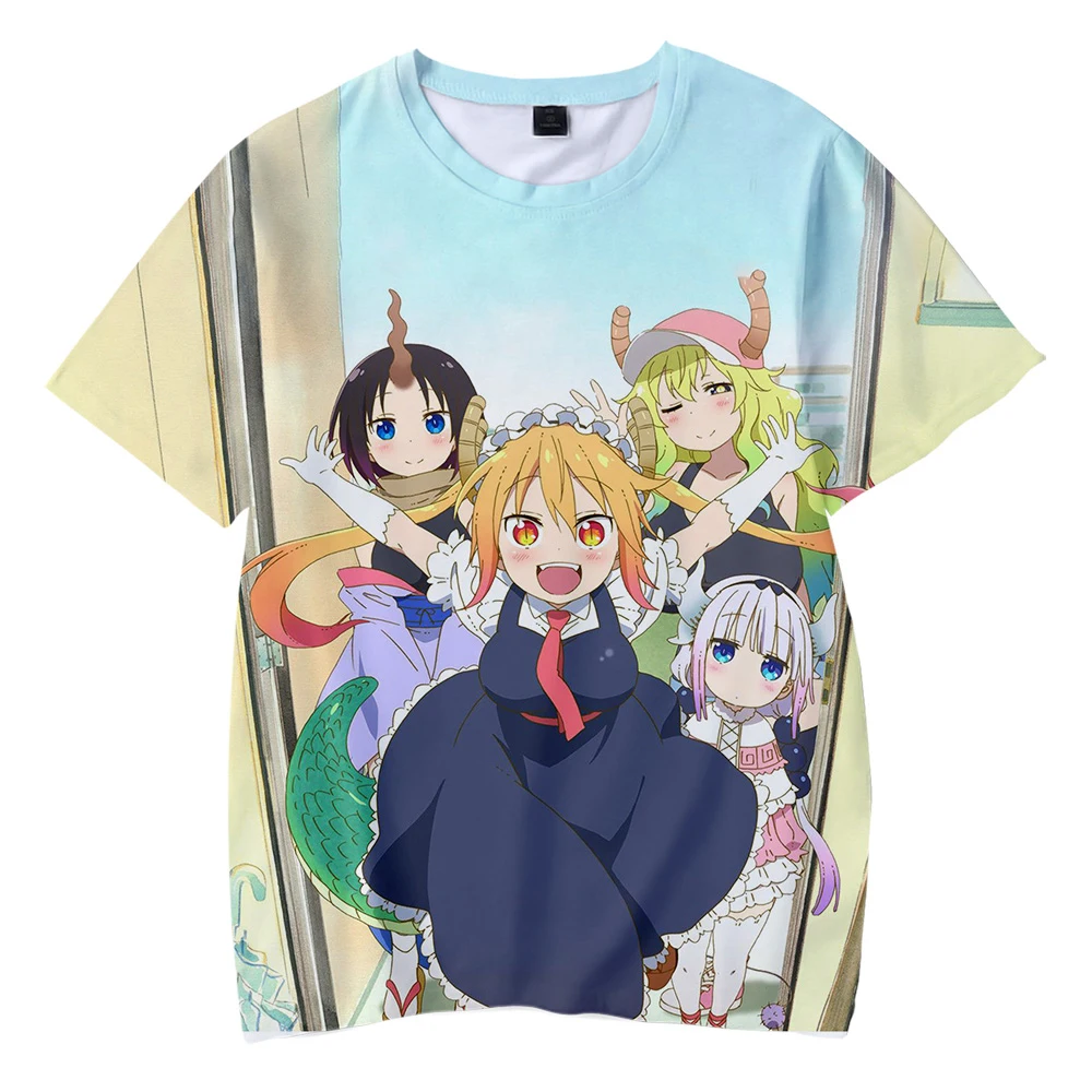 Футболка унисекс с 3D-принтом дракона горничной модный Повседневный Топ оверсайз