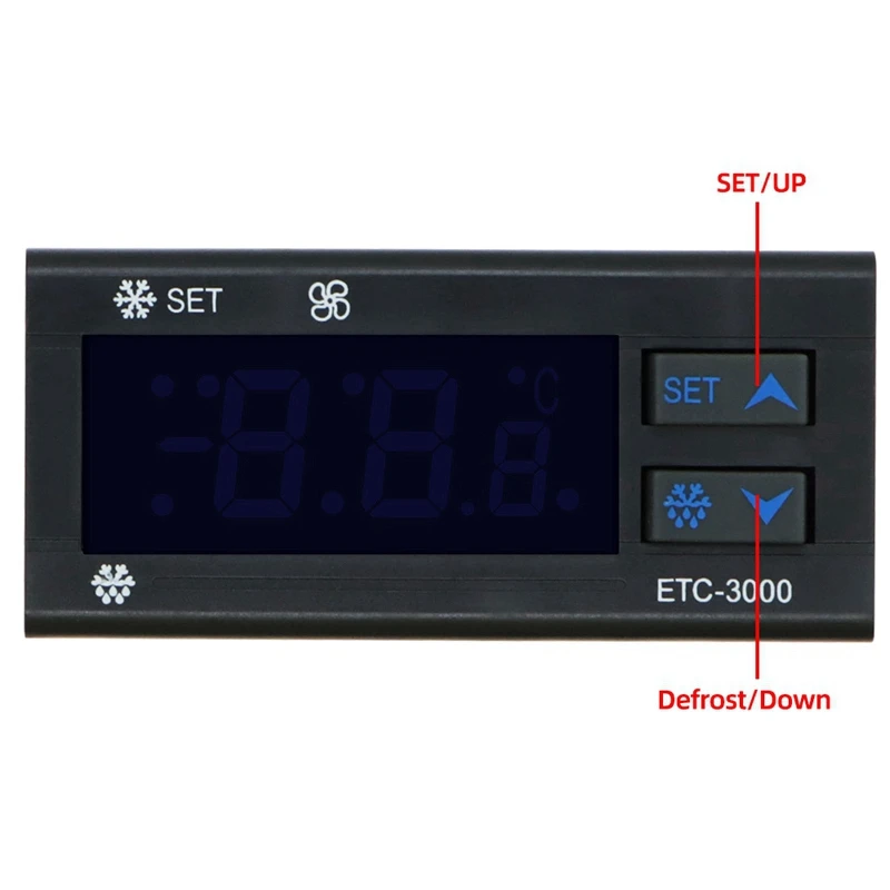 

ETC-3000 Mini Temperature Controller Refrigerator Thermostat Regulator Thermoregulator NTC Dual Sensor 220V 40% Off