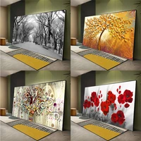 tree of life gustav klimt landscape flowers wall canvas painting scandinavian poster print picture for living room home decor