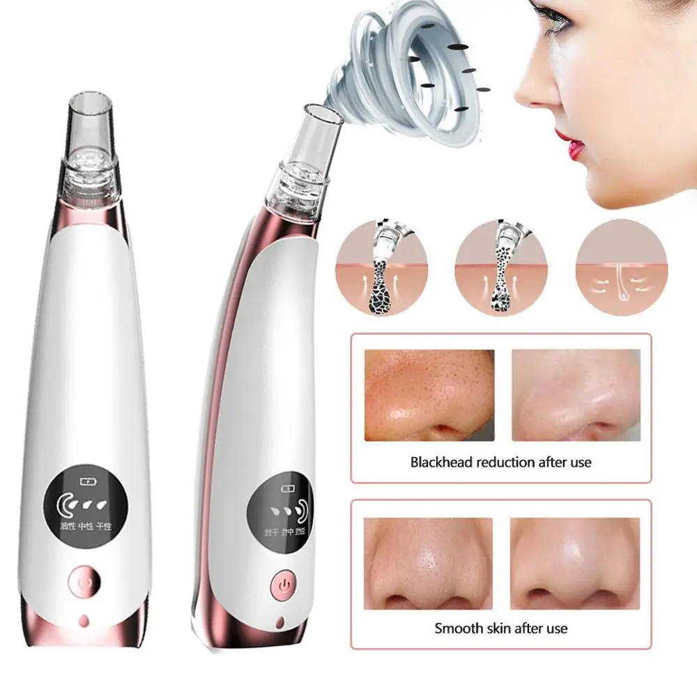 

Blackhead Remover Face Deep Nose T Zone Cleanser Pore Acne Pimple Removal Vacuum Suction Facial Diamond Beauty Clean Skin Tool