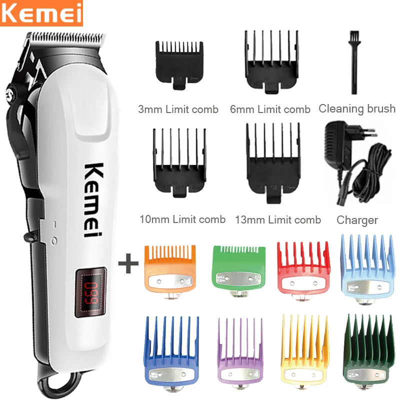 Профессиональная машинка для стрижки волос Kemei мужчин электрический триммер