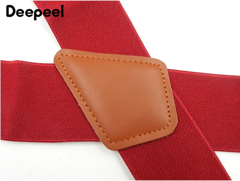 Мужские подтяжки Deepeel 5*120 см с 4 зажимами для Obese мужские кожаный ремень эластичный