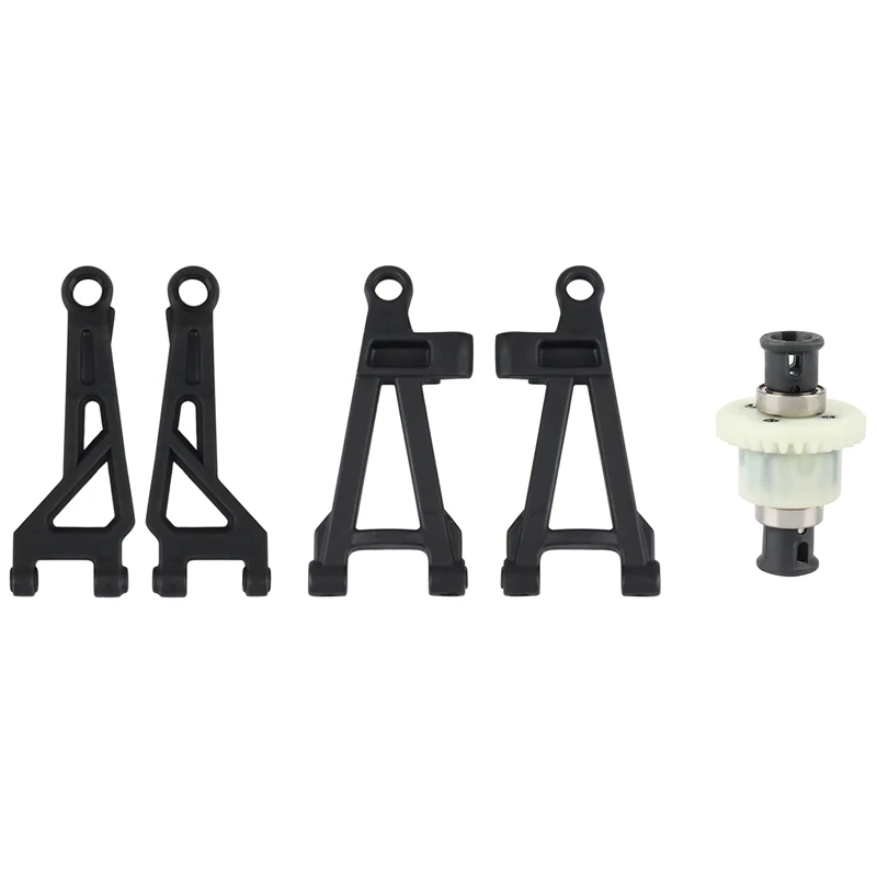 

2 Set RC Car Part: 1 Set Front Upper Lower Suspension Arm & 1 Pcs Differential M16018
