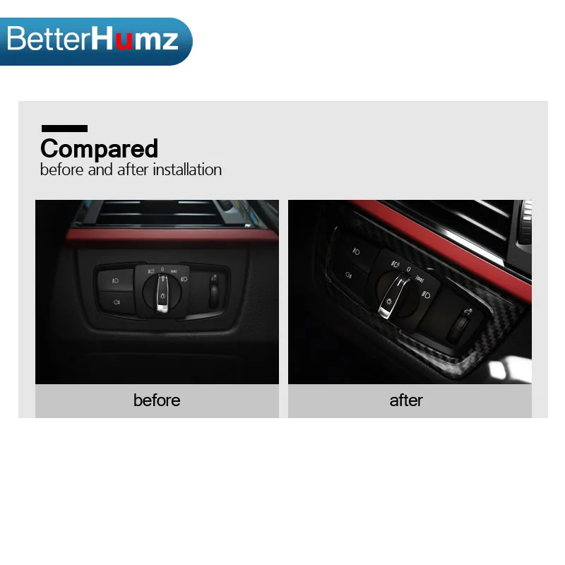 Кнопки переключения фар из углеродного волокна декоративная крышка внутренняя