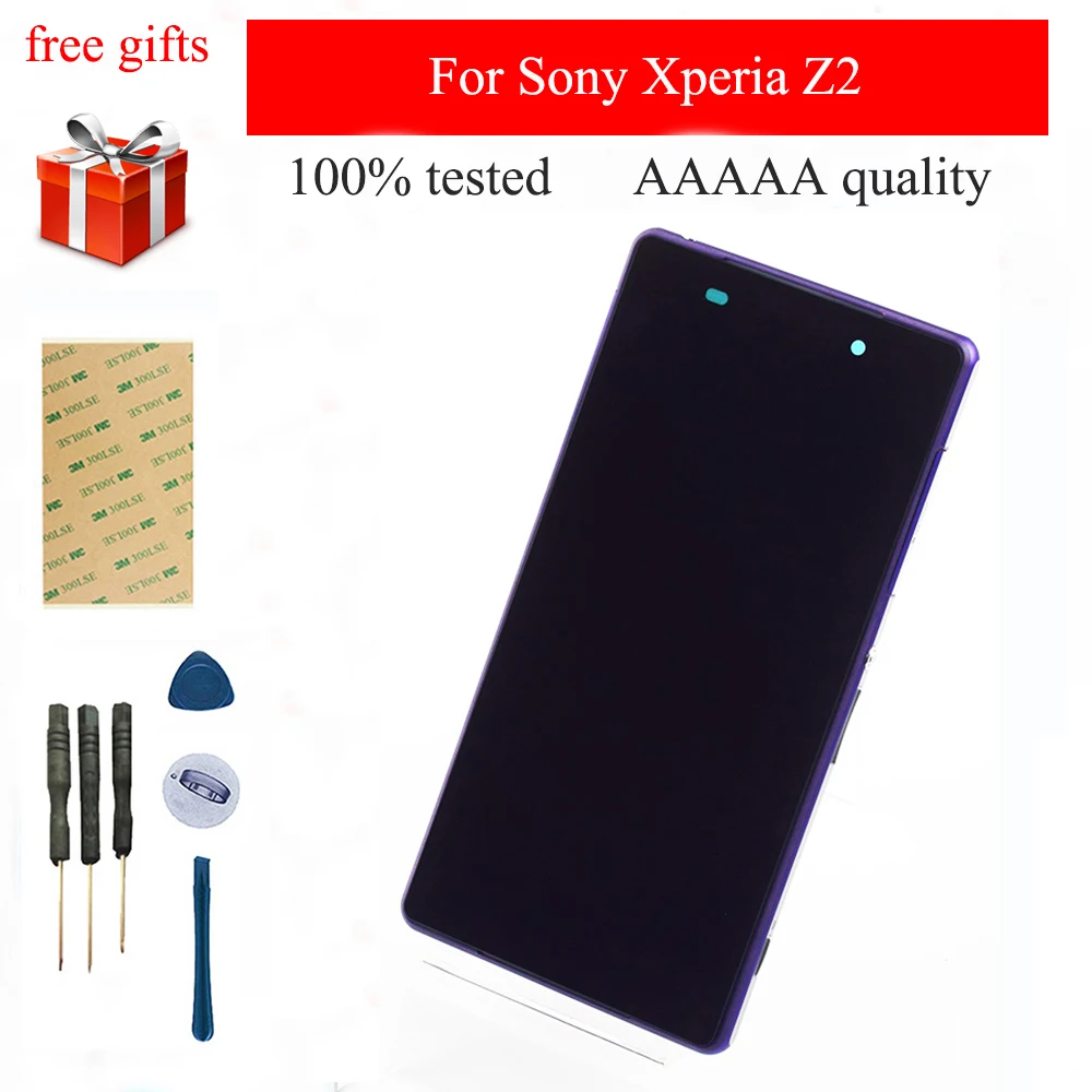 Для Sony Xperia Z2 L50W D6502 D6503 (версия 3G) ЖК-дисплей модуль + сенсорный экран дигитайзер