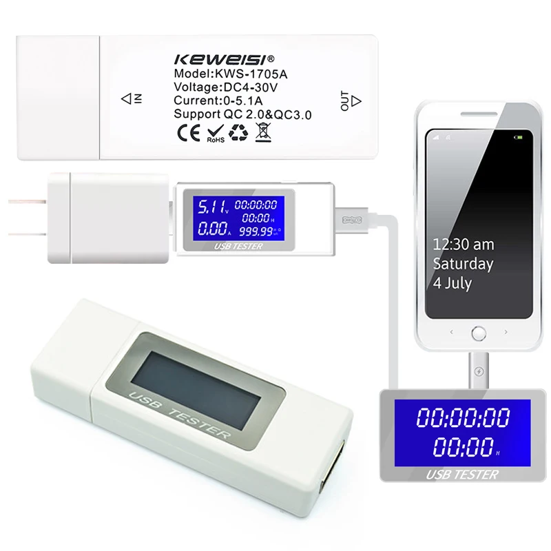 7в1 USB тестер напряжения интеллектуальный