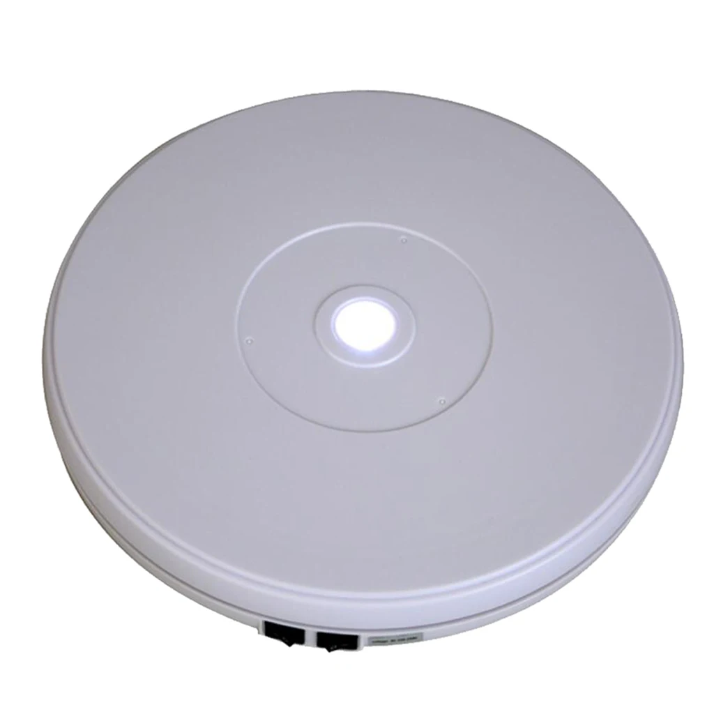 

22lbs Remote Control Electric Rotary Mute Display Stand Turntable w/ Lights