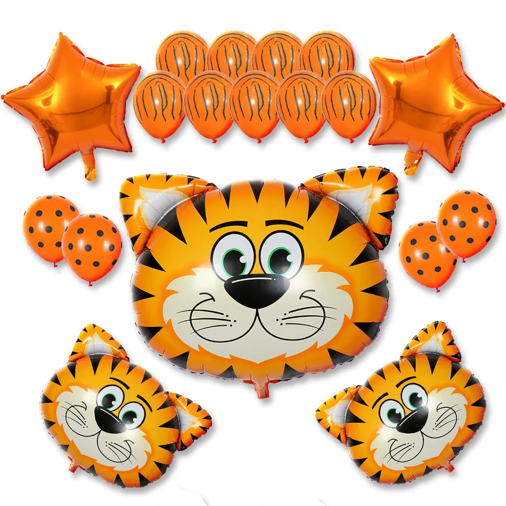 Воздушные шары в виде головы тигра зебры 40 х64 см 3 2 г 18 шт.|toys toys|toys toys toystoy zebra |